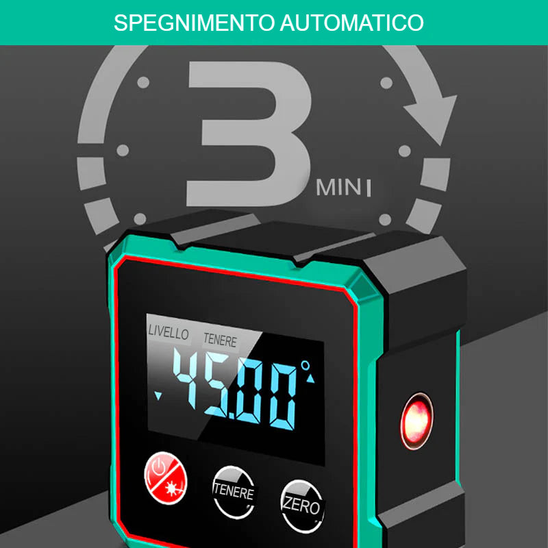 Fix&Go Misuratore angolare digitale magnetico con laser elettronico